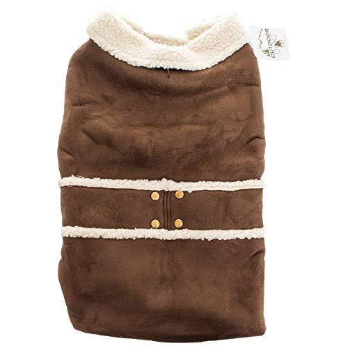 Outdoor Dog Toggle Corduroy Dog Coat - Camel (10 Pack)
