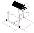 Preacher Curl Bench (DF306) by Deltech Fitness