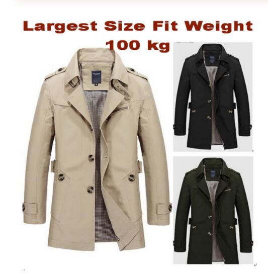 Classic Lconic Men Trench Breasted Overcoat