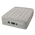 19 in. Queen Raised Air Mattress Airbed with -in Never Flat Pump