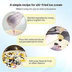 Commercial ETL certificated 21"x21" Single Square Pan Fried Ice Cream Machine, Frozen Yogurt Roll Ice Cream Machine, Fry Ice Cream Roll Machine-auto defrost