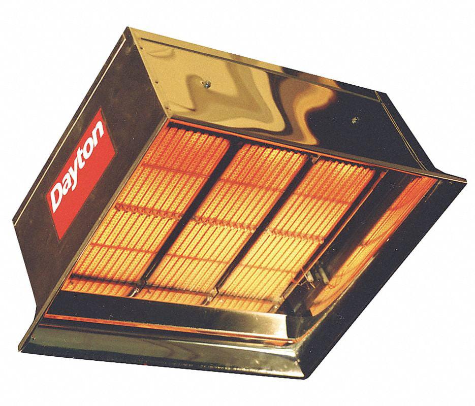 Dayton Gas Infrd Flat Panel Heater,LP,90000BtuH  5VD66