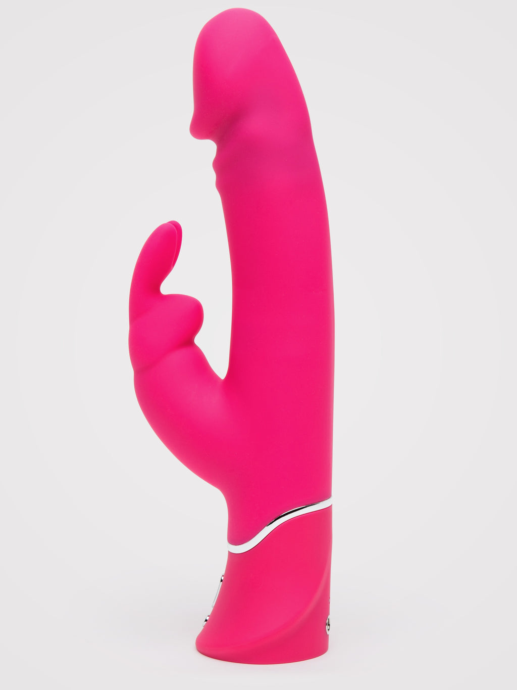 Happy Rabbit Realistic Dual-Density Rechargeable Rabbit Vibrator, Pink