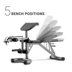 Weider XRS 20 Adjustable Olympic Bench with Removable Preacher Pad, 610 Lb. Weight Limit