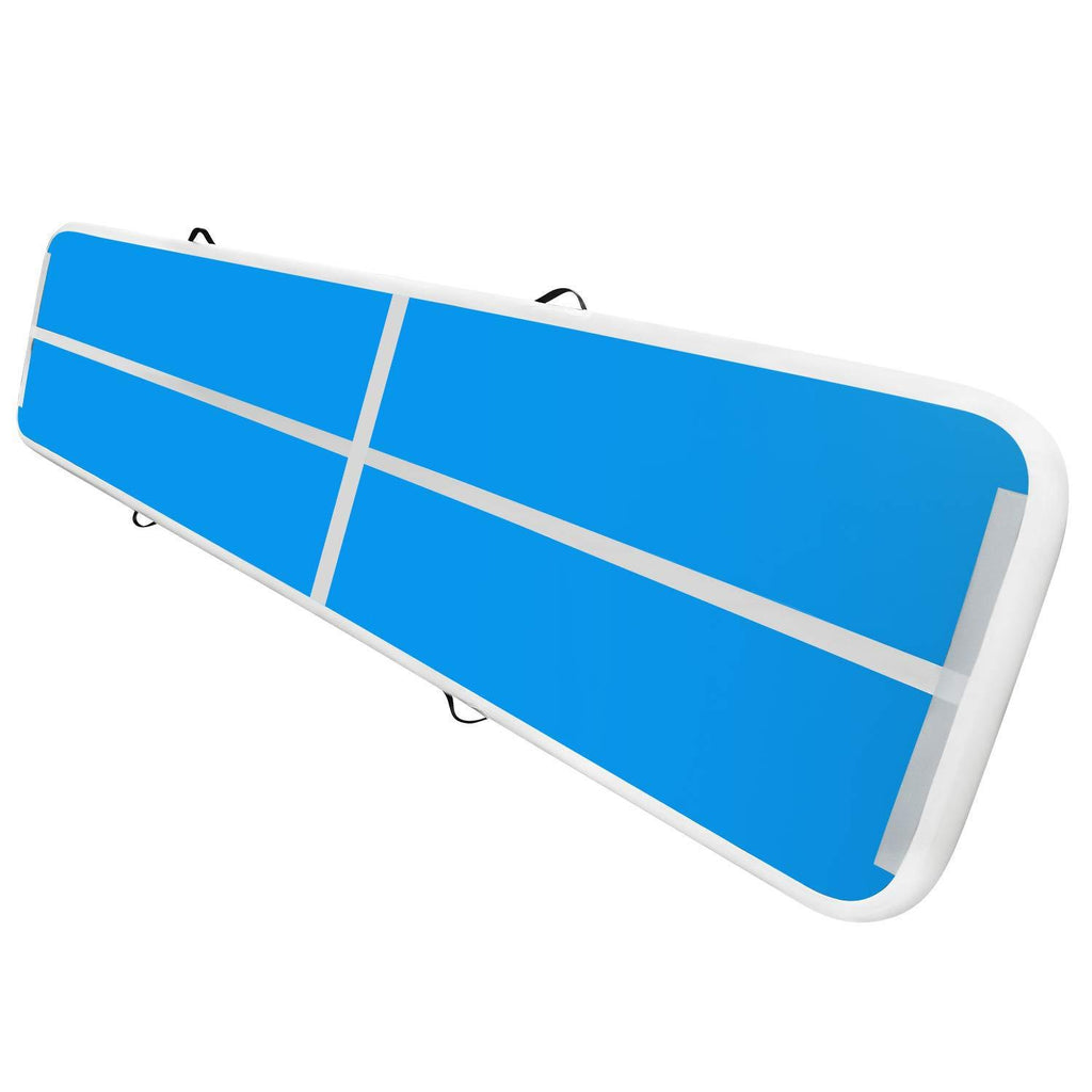 Fbsport Blue 4m/13ft Inflatable Air Track Tumbling Gymnastic Mat Floor Home Training W/ Pump Newest