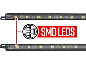 2pc White Truck Tool Box LED Lighting Kit for Work & Utility Trucks | Universal Fitment 12" Tubes Install Inside Lid & Shine Down on Tools, Includes Magnetic Power Switch for Automatic On/Off