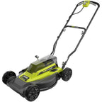 RYOBI Push Lawn Mower 18 in. 40-V 2-in-1 4.0 Ah Battery Charger Li-Ion Cordless