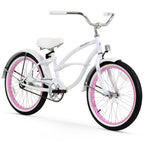 Firmstrong Urban Girl, 20", Girl's, Single Speed, White/Pink