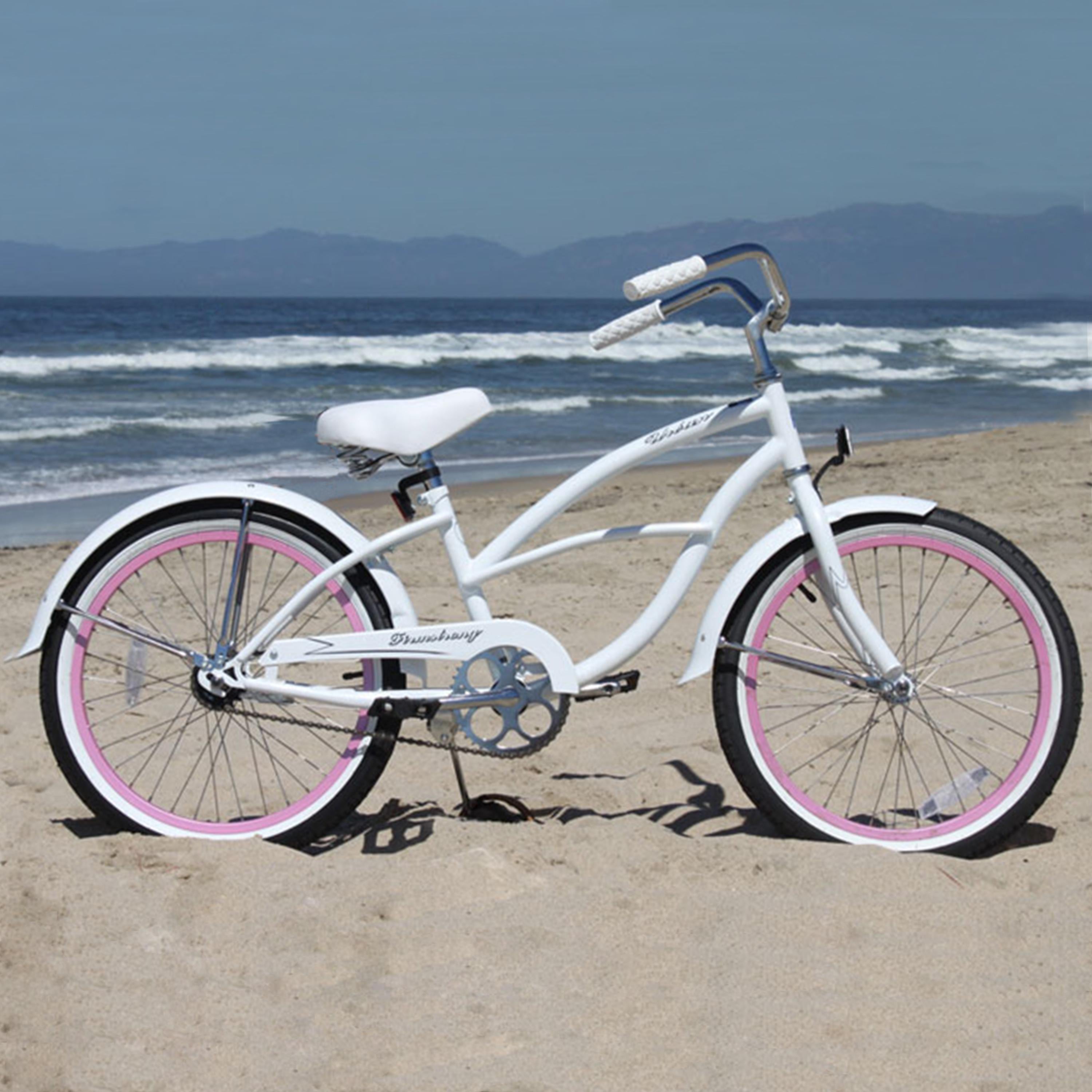 Firmstrong Urban Girl, 20", Girl's, Single Speed, White/Pink