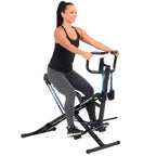 Exerpeutic Tug-N-Tight Squat LeveraRowing Machine with MyCloudFitness App