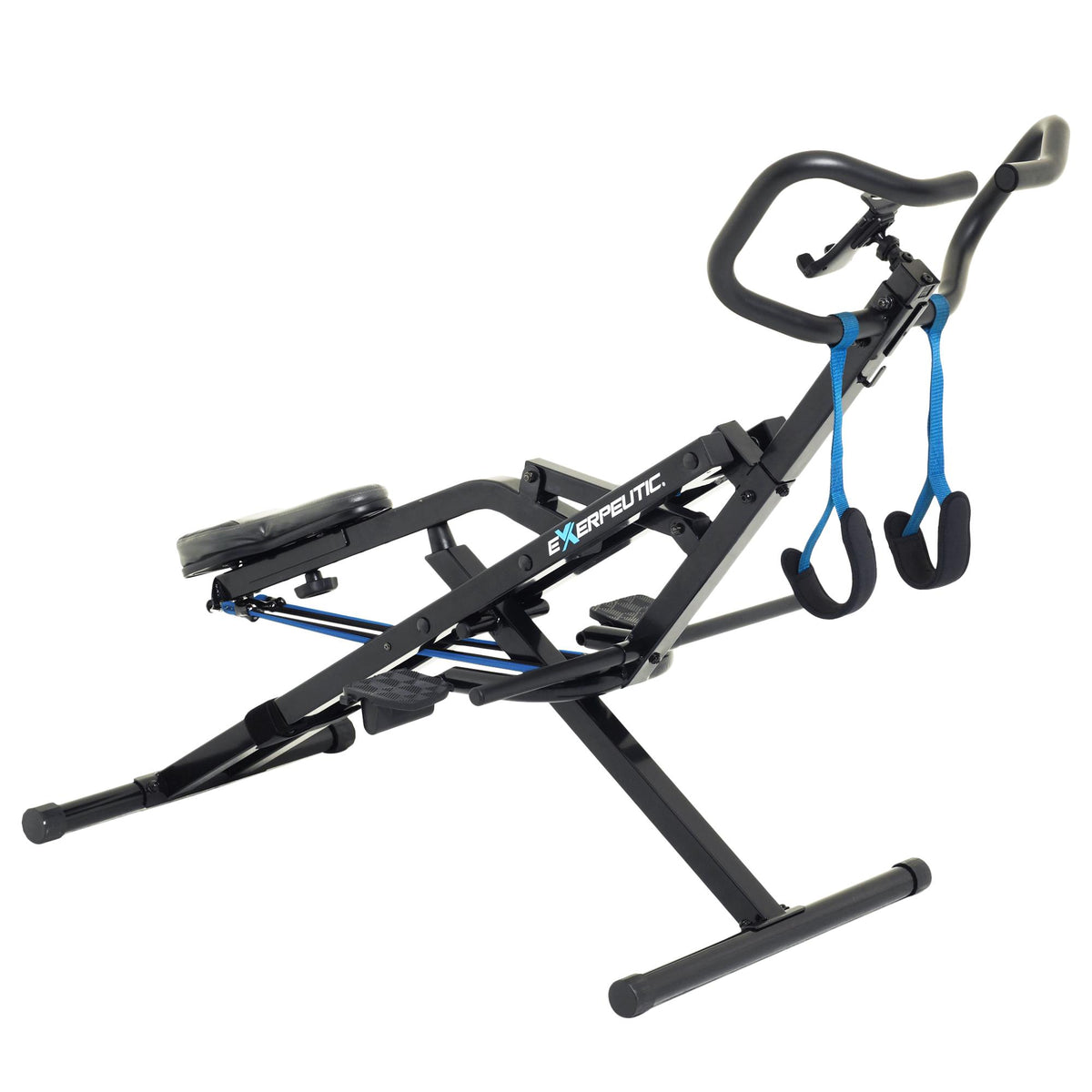 Exerpeutic Tug-N-Tight Squat LeveraRowing Machine with MyCloudFitness App