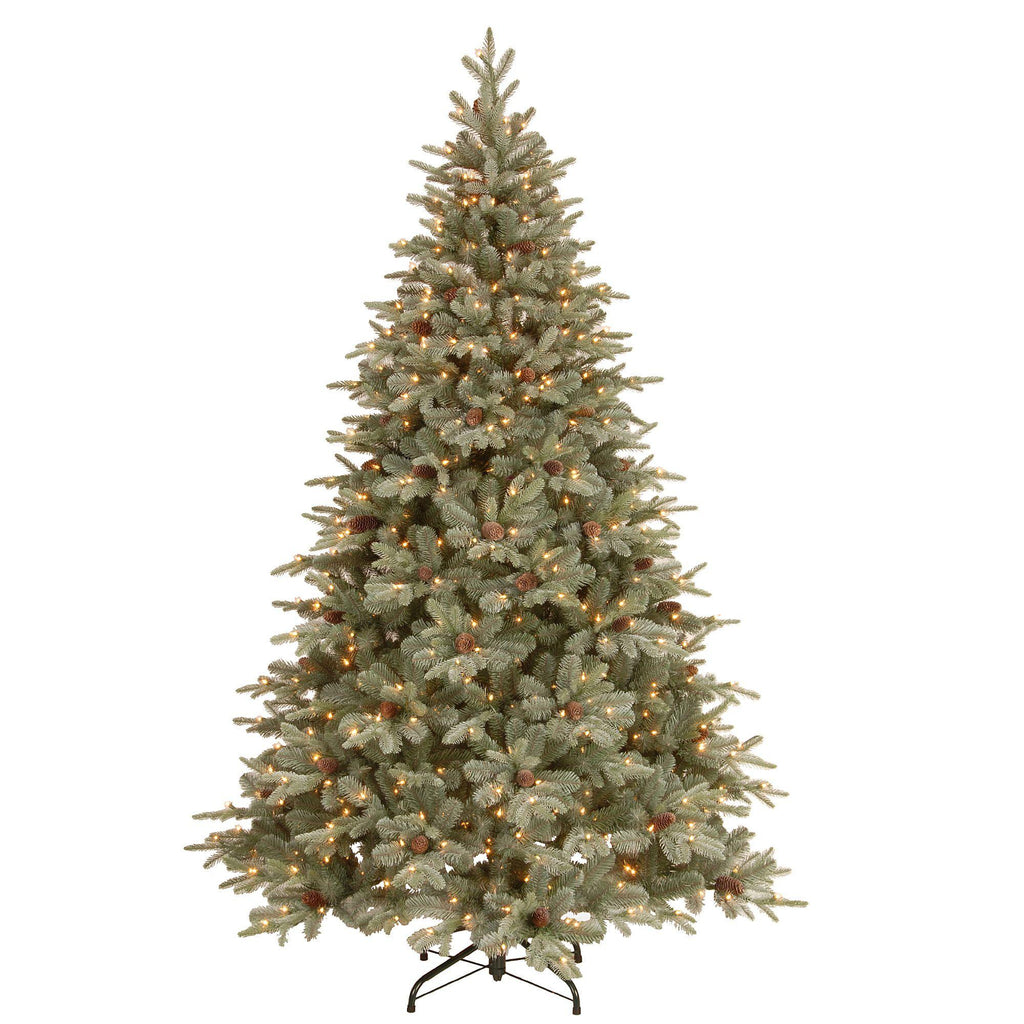 National Tree Company Clear Prelit Incandescent Green Spruce Christmas Tree, 7.5'