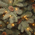 National Tree Company Clear Prelit Incandescent Green Spruce Christmas Tree, 7.5'