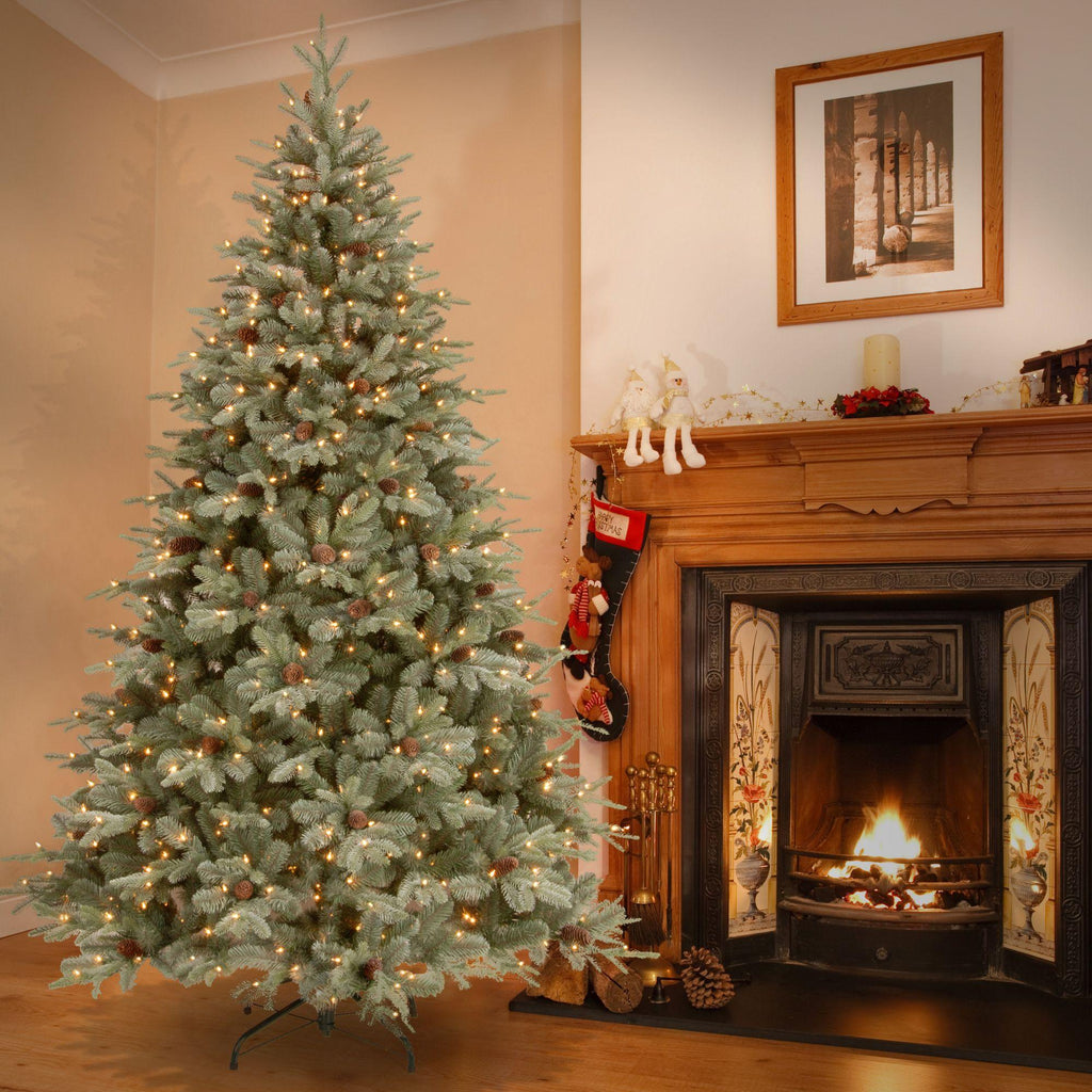 National Tree Company Clear Prelit Incandescent Green Spruce Christmas Tree, 7.5'