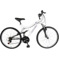 Mantis Orchid 26 In. Full Suspension Bicycle, White Pearl and Purple