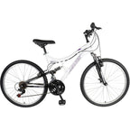 Mantis Orchid 26 In. Full Suspension Bicycle, White Pearl and Purple