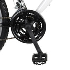 Mantis Orchid 26 In. Full Suspension Bicycle, White Pearl and Purple