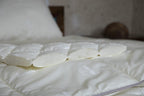 Wondy Twin Size Premium Zealand Washable Wool Comforter, All Season Blanket, 100 Cotton Cover Fabric, Medium Weight Wool Fill, Wool Duvet Quilt, Size 68''x90''