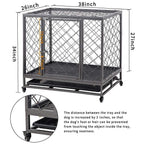 LUCKUP  Heavy Duty Dog CaStrong Metal Kennel