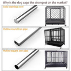 LUCKUP  Heavy Duty Dog CaStrong Metal Kennel