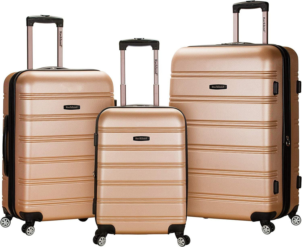 Melbourne Hardside Expandable Spinner Wheel Luggage, Champagne, 3-Piece Set (20/24/28)