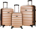 Melbourne Hardside Expandable Spinner Wheel Luggage, Champagne, 3-Piece Set (20/24/28)