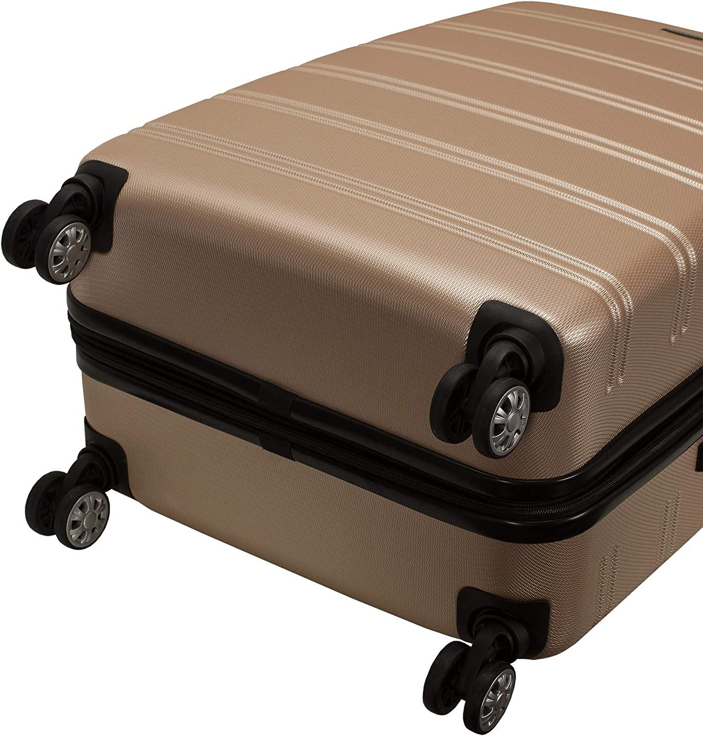 Melbourne Hardside Expandable Spinner Wheel Luggage, Champagne, 3-Piece Set (20/24/28)