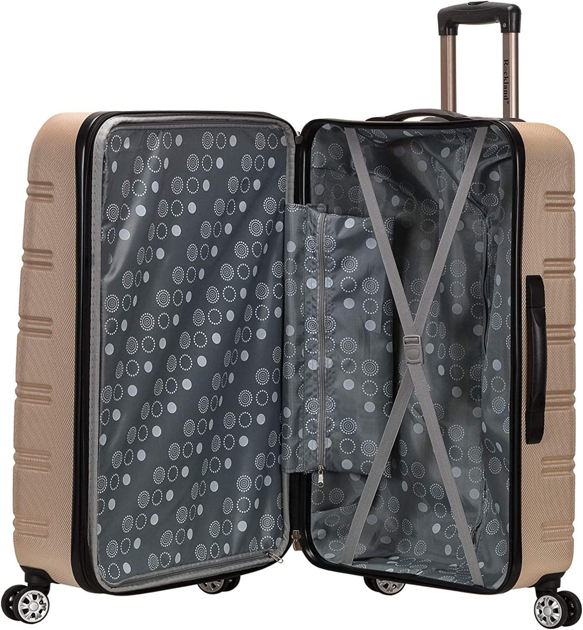 Melbourne Hardside Expandable Spinner Wheel Luggage, Champagne, 3-Piece Set (20/24/28)