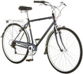 Schwinn Wayfarer Adult Bike Hybrid Retro-Styled Cruiser, 18-Inch/Medium Steel Step-Over Frame, 7-Speed Drivetrain, Rear Rack, 700C Wheels, Blue