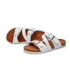 Fashion Women Summer Beach Flat Open Toe Leather Slippers