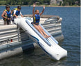 Rave Sports 00001 Pontoon Boat 10' Inflatable Water Slide w/ Warranty &amp; Pump