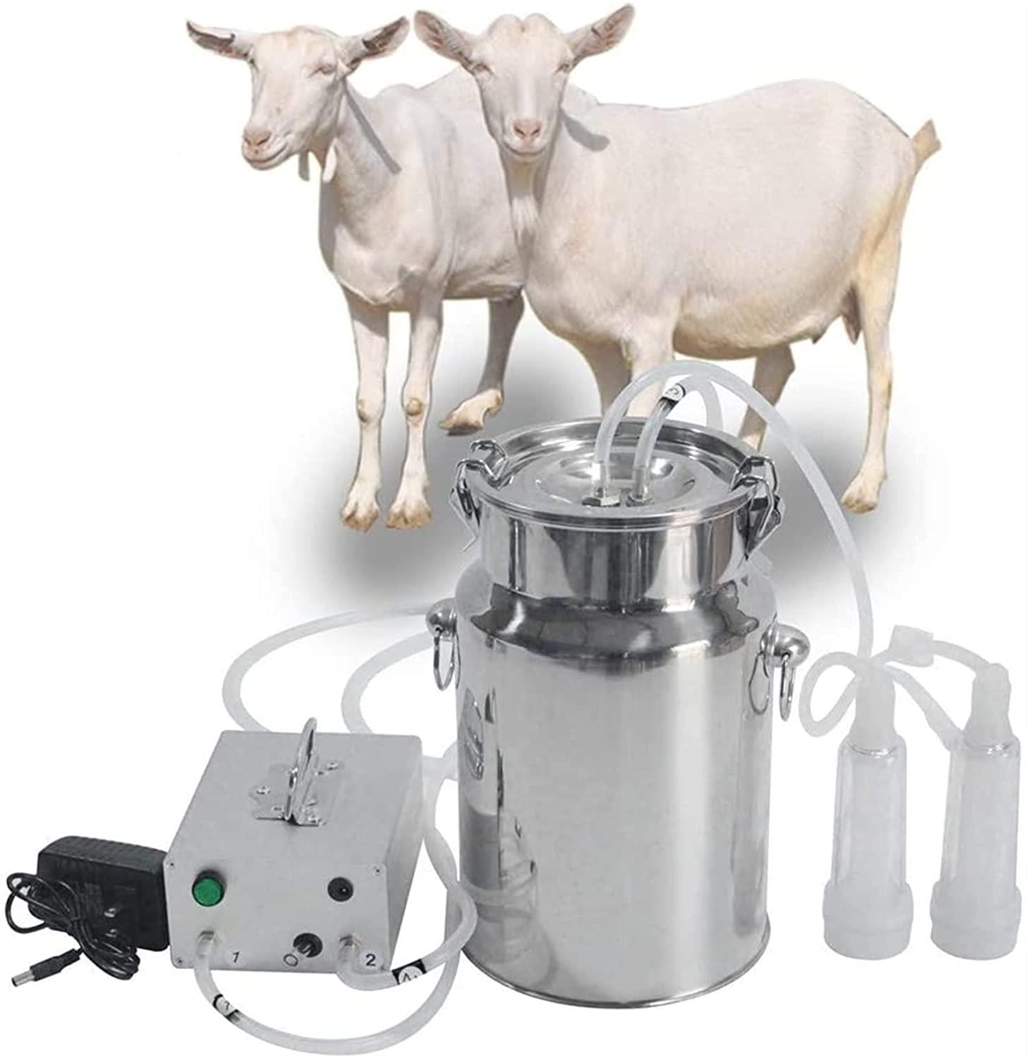 qlwy-mq cow milking machine electric milking machine for cows 14l stainless steel pulsation milking vacuum pump,parts goat milker machine goat milking supplies (color : sheep, size : 5l)