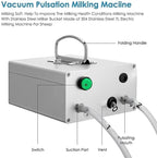 qlwy-mq electric milking machine for goat sheep,5l/7l/14lstainless steel milker machine,with 2 teat cups,portable pulsation vacuum pump,automatic stop equipment for sheep livestock home farm