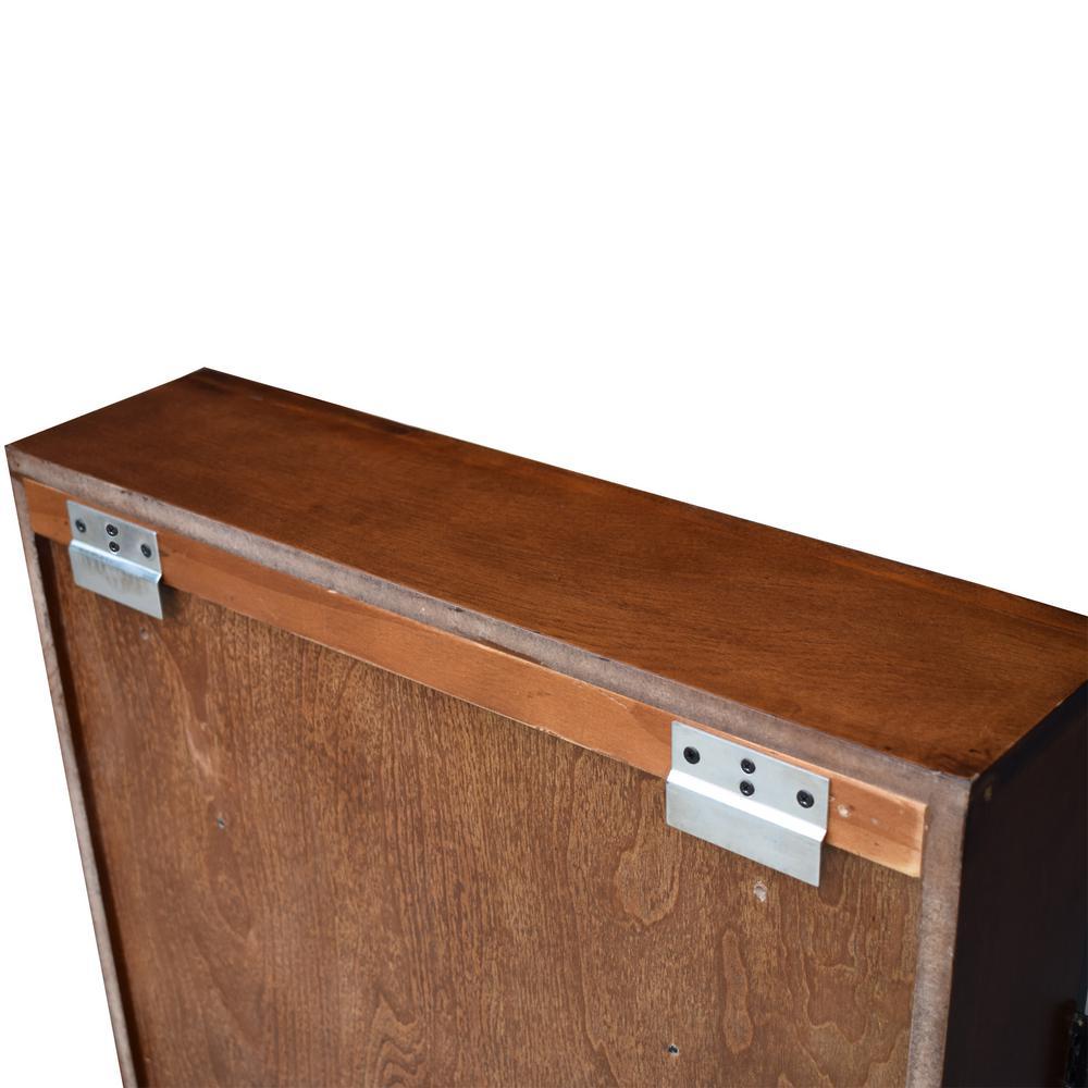 Brookline Electronic Dartboard Cabinet Set in Walnut Finish