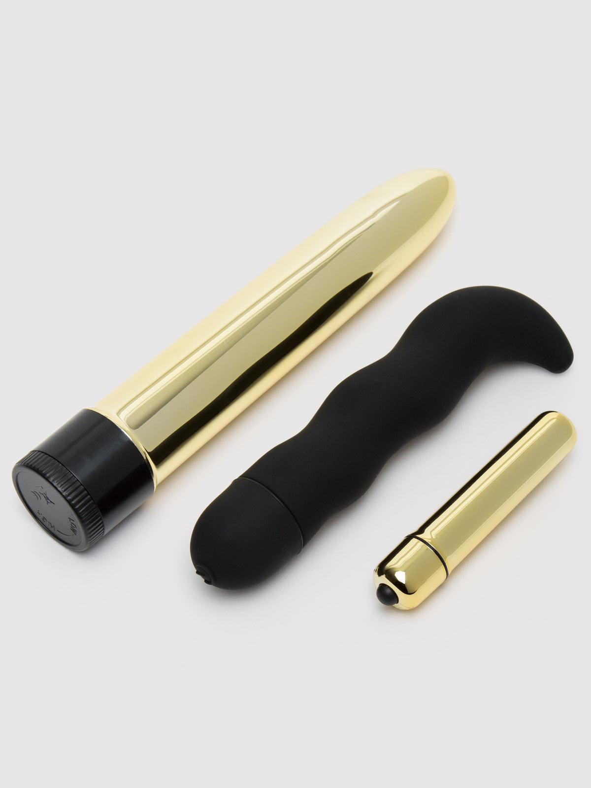 Lovehoney First Time Fun Vibrator Starter Kit (4 Piece), Gold | Gold