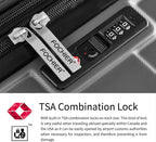 Fochier 3 Piece Expandable Luggage Set with TSA Lock, Hard Shell Rolling Suitcase Set with 4 Spinner Wheels for Women Man , 20 24 28 Inch