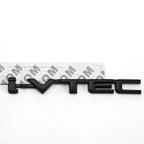 3D Metal i-VTEC Car Trunk Rear Turbo Fender Emblem Badge Decals Stickers Black Generic