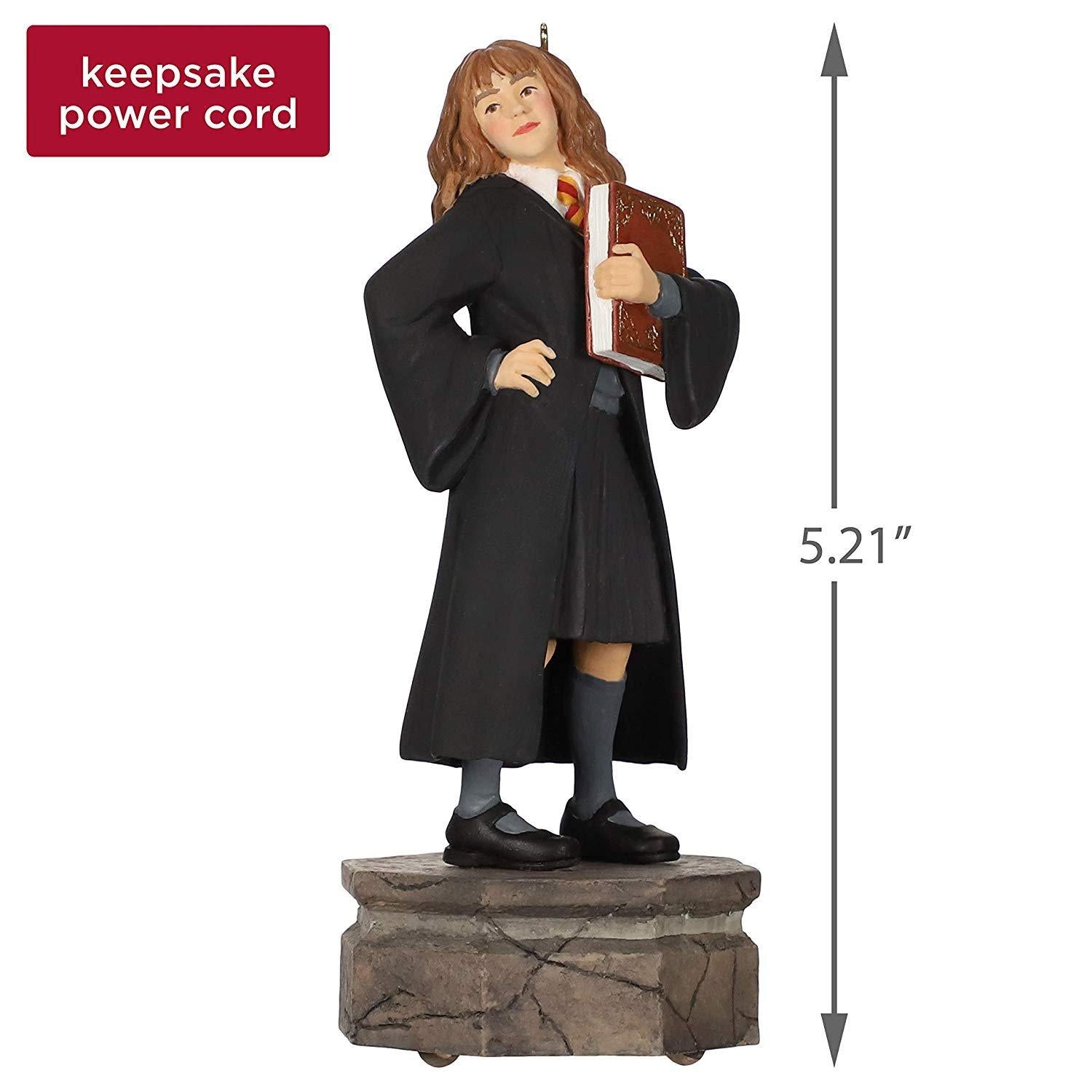 Hallmark Keepsake Christmas 2023 Year Dated Harry Potter Collection Hermione Granger Ornament with Light and Sound