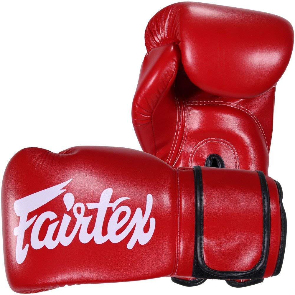 Fairtex BGV14 Microfibre Boxing Gloves Muay Thai Boxing, MMA, Kickboxing,Training Boxing Equipment, Gear for Martial Art (Red, 8 oz)