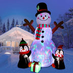 ZMDZA 183cm Christmas Decorations Upgraded Snowman Inflatable Props Inflatable Toy Indoor Outdoor Yard Garden Decorations
