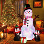 JJKFQ 183cm Christmas Decorations Upgraded Snowman Inflatable Props Inflatable Toy Indoor Outdoor Yard Garden Decorations