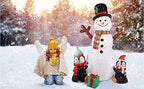 ZMDZA 183cm Christmas Decorations Upgraded Snowman Inflatable Props Inflatable Toy Indoor Outdoor Yard Garden Decorations