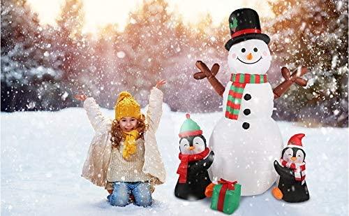 ZMDZA 183cm Christmas Decorations Upgraded Snowman Inflatable Props Inflatable Toy Indoor Outdoor Yard Garden Decorations