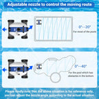 ausono cordless robotic automatic pool cleaner for swimming pools with a flat floor