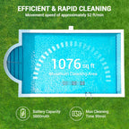 ausono cordless robotic automatic pool cleaner for swimming pools with a flat floor