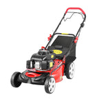 21-Inch 5HP Lawn Mower, 140CC 4-Stroke OHV Engine, Self-propelled Gas Powered Lawn Mowers, 8 Height Adjustment Push Lawn Mower Silencer, Durable Steel Deck Walk-Behind Lawn Mowers for LarFields