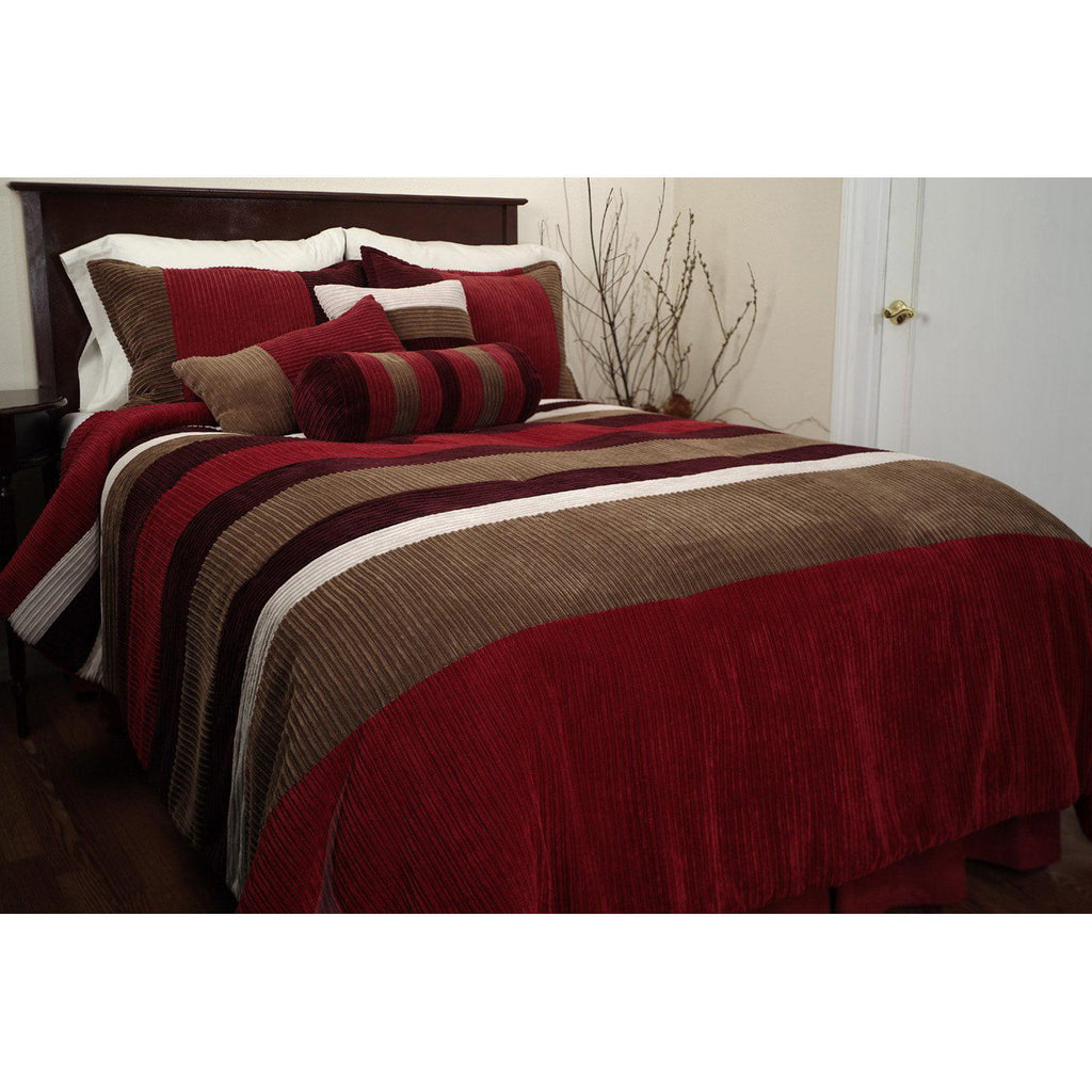 Hudson Street Geo 7 pc. Comforter Set - Red