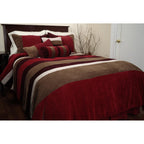 Hudson Street Geo 7 pc. Comforter Set - Red