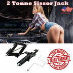2Pcs Car Lift Jack Kit Tire ChanFloor Scissor Jacks Set For Travel Trailer US