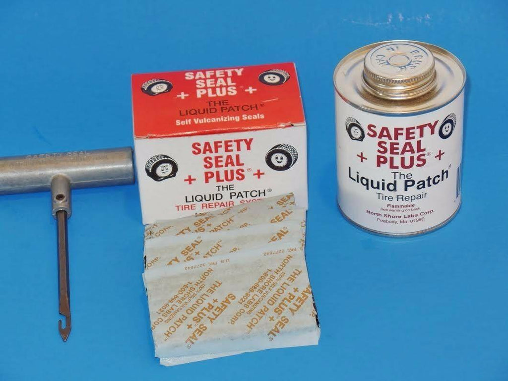 SAFETY SEAL +PLUS+ Repair Kits (60 Plugs + Liquid Patch  + T-Hande Pull Needle)